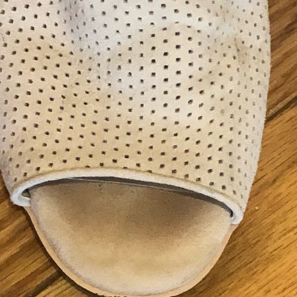 Cole Haan Calista OT Sling Back Open Toe Ankle Booties Stone Perforated … - Picture 6 of 9